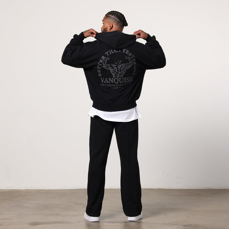 Vanquish Black Unconquerable Strength Full Zip Hoodie 3枚目の画像