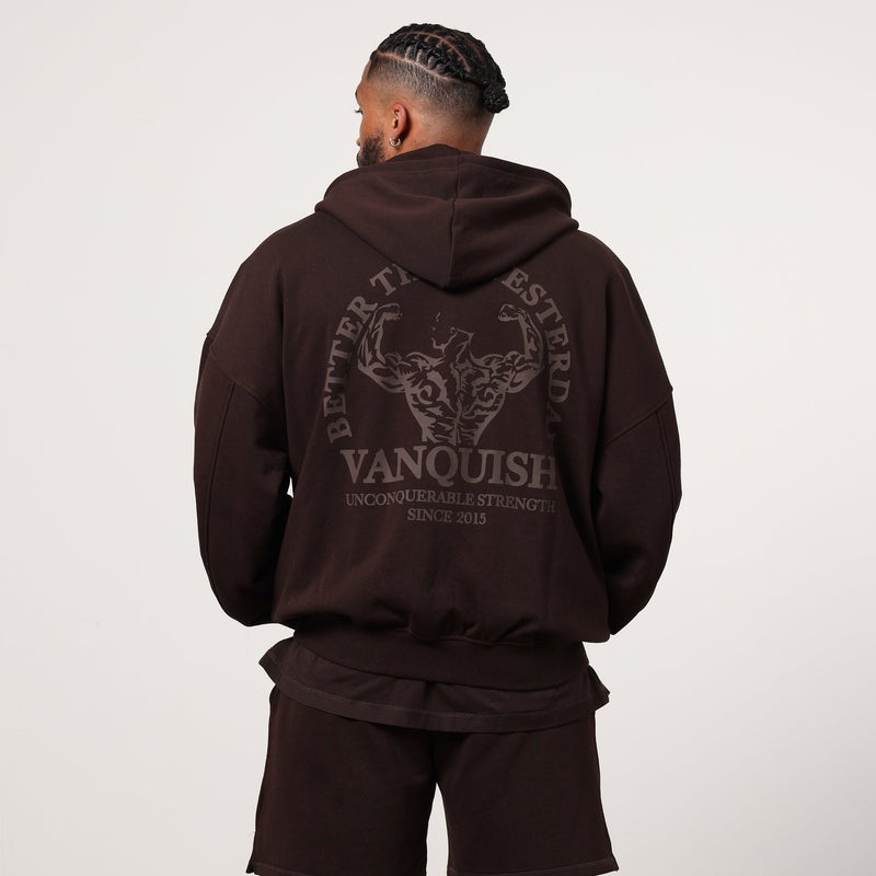 Vanquish Dark Brown Unconquerable Strength Full Zip Hoodie 4枚目の画像