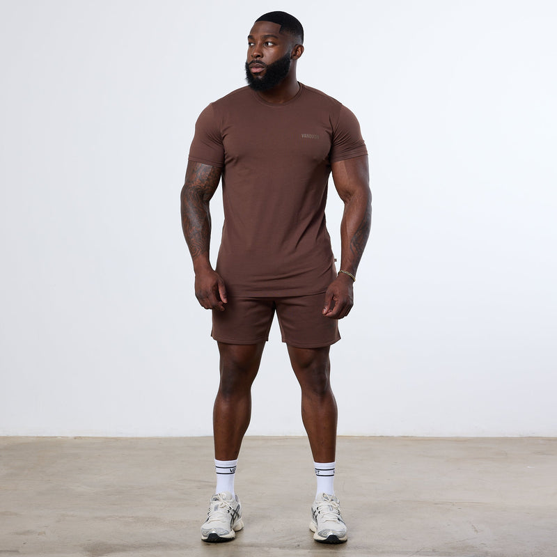 Vanquish Essential Chocolate Slim Fit Short Sleeve T Shirt 3枚目の画像