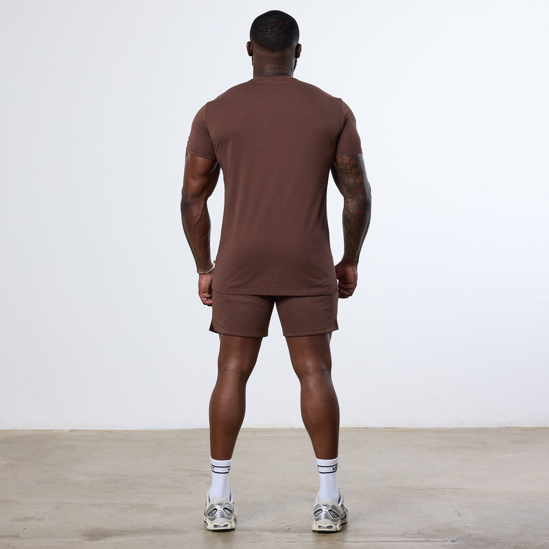 Vanquish Essential Chocolate Slim Fit Short Sleeve T Shirt 2枚目の画像