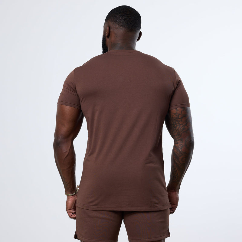 Vanquish Essential Chocolate Slim Fit Short Sleeve T Shirt 4枚目の画像