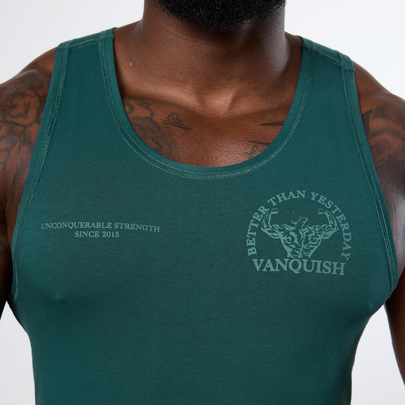 Vanquish Forest Green Unconquerable Strength Tank Top 6枚目の画像