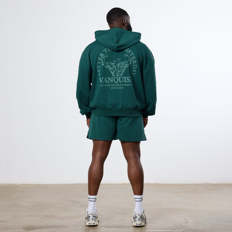 Vanquish Forest Green Unconquerable Strength Full Zip Hoodie 2枚目の画像