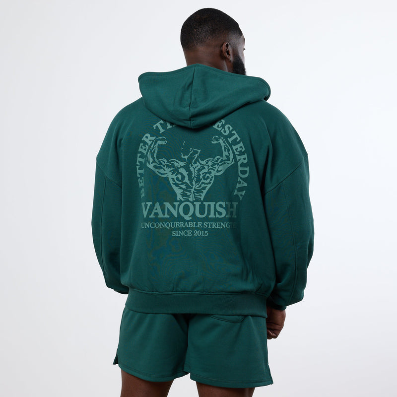 Vanquish Forest Green Unconquerable Strength Full Zip Hoodie 5枚目の画像