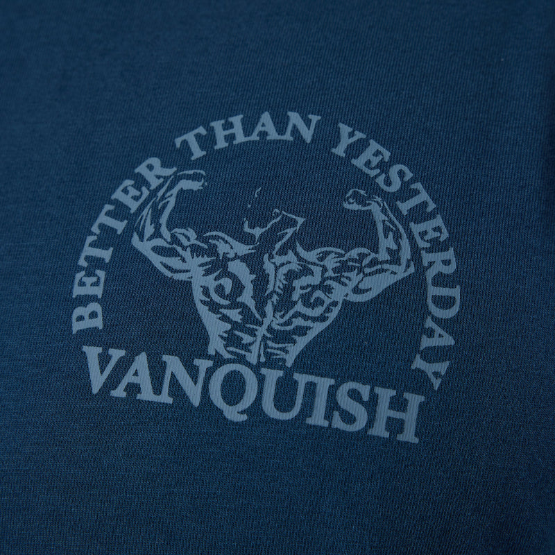 Vanquish Midnight Blue Unconquerable Strength Oversized T Shirt 6枚目の画像