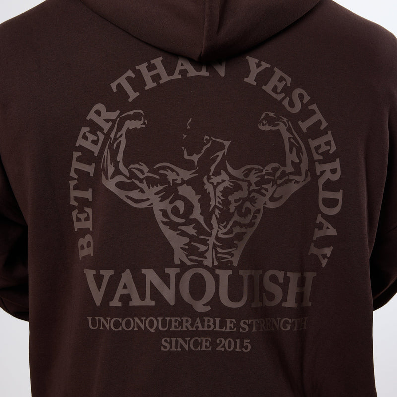 Vanquish Dark Brown Unconquerable Strength Full Zip Hoodie 5枚目の画像