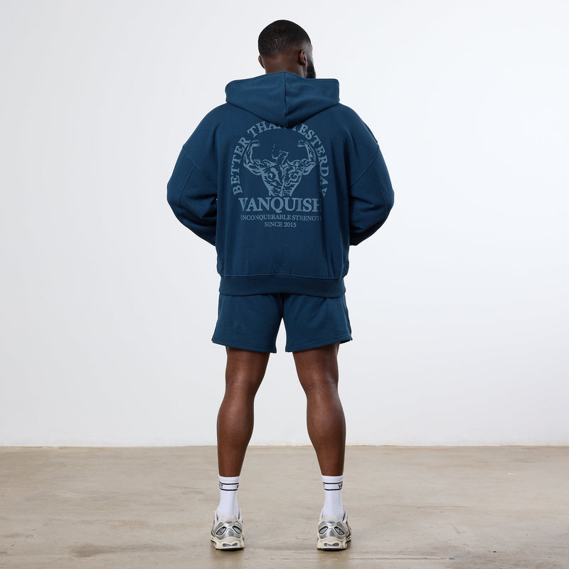 Vanquish Midnight Blue Unconquerable Strength Full Zip Hoodie 3枚目の画像