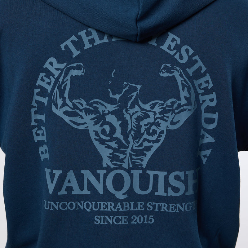 Vanquish Midnight Blue Unconquerable Strength Full Zip Hoodie 4枚目の画像