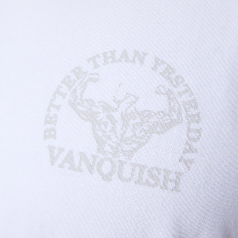 Vanquish White Unconquerable Strength Oversized T Shirt 6枚目の画像