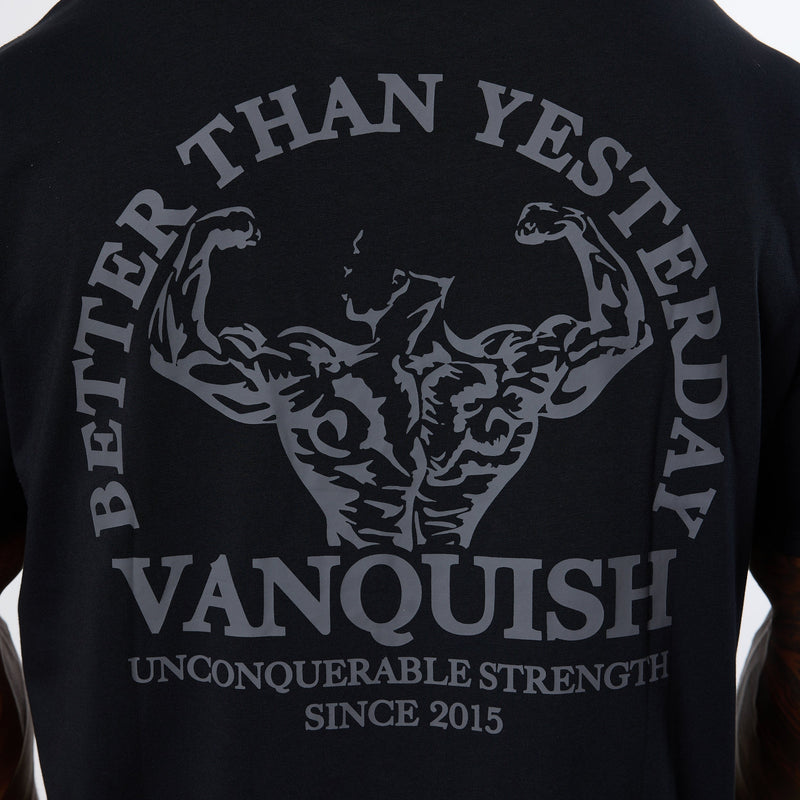 Vanquish Black Unconquerable Strength Oversized T Shirt 7枚目の画像