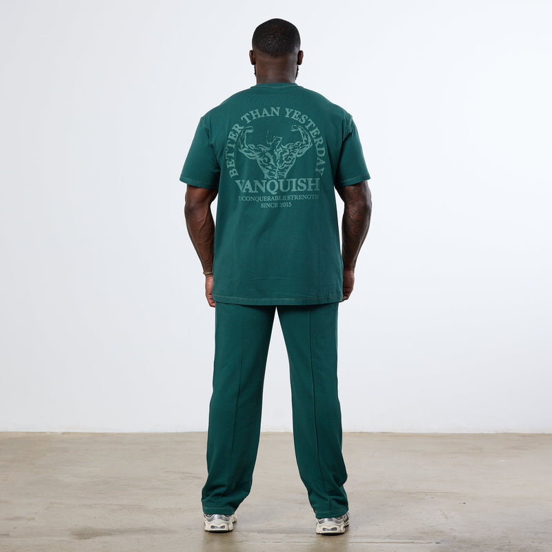 Vanquish Forest Green Unconquerable Strength Oversized T Shirt 2枚目の画像