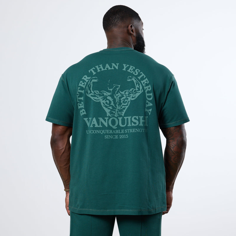 Vanquish Forest Green Unconquerable Strength Oversized T Shirt 4枚目の画像