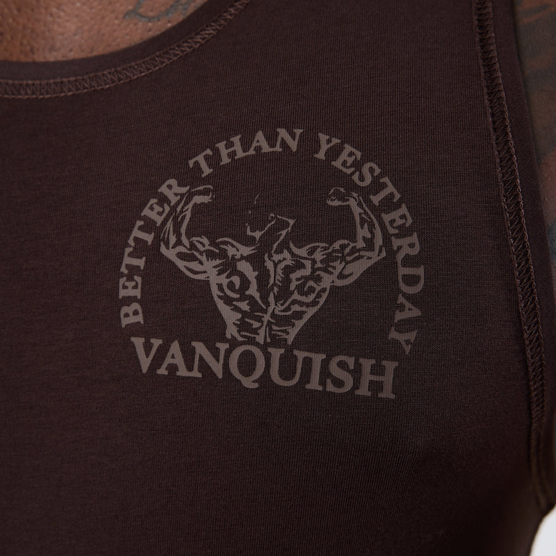 Vanquish Dark Brown Unconquerable Strength Tank Top 6枚目の画像