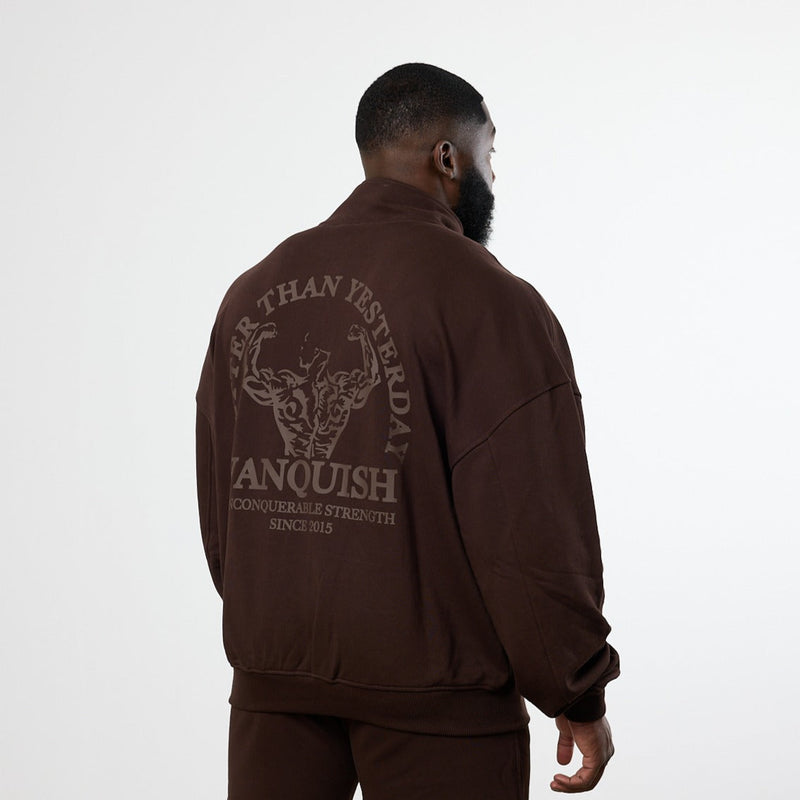 Vanquish Dark Brown Unconquerable Strength Quarter Zip Sweater 4枚目の画像