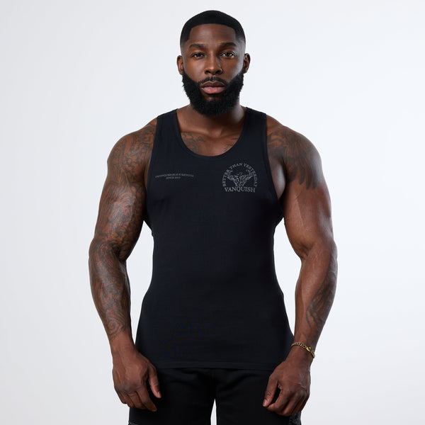 Vanquish Black Unconquerable Strength Tank Top 1枚目の画像