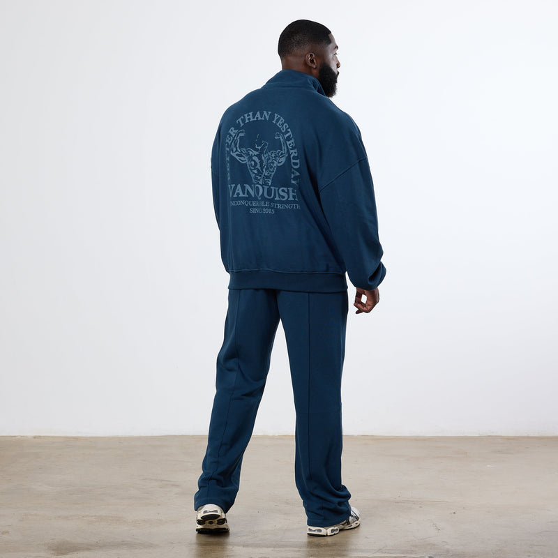 Vanquish Midnight Blue Unconquerable Strength Quarter Zip Sweater 8枚目の画像