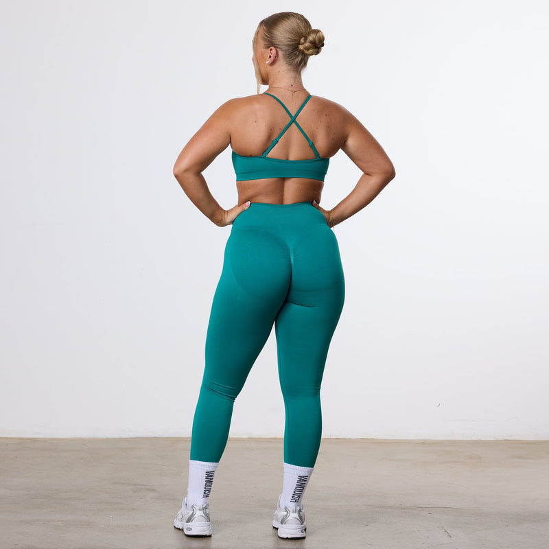 Vanquish Elevate Seamless Petite Emerald Teal Leggings 3枚目の画像