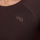 Vanquish Elevate Seamless Coffee Brown Midi Cap Sleeve T Shirt 5枚目の画像