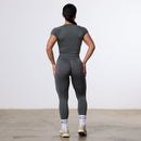 Vanquish Elevate Seamless Dark Olive Midi Cap Sleeve T Shirt 3枚目の画像