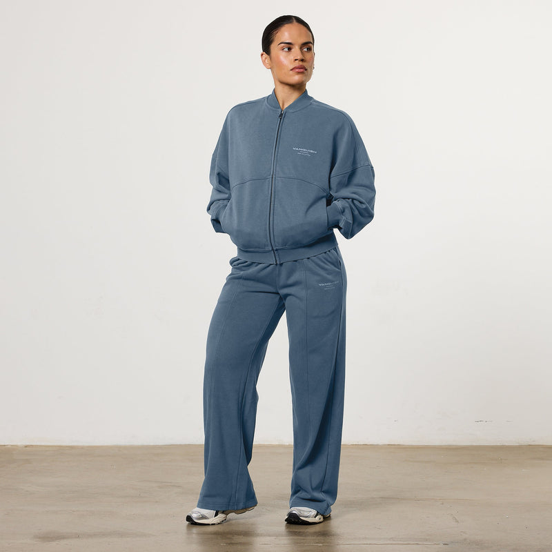 Vanquish Ladies Washed Blue Wide Leg Sweatpants 3枚目の画像