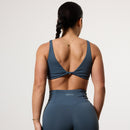 VANQUISH ENHANCE STEEL BLUE TWIST FRONT BRA 3枚目の画像