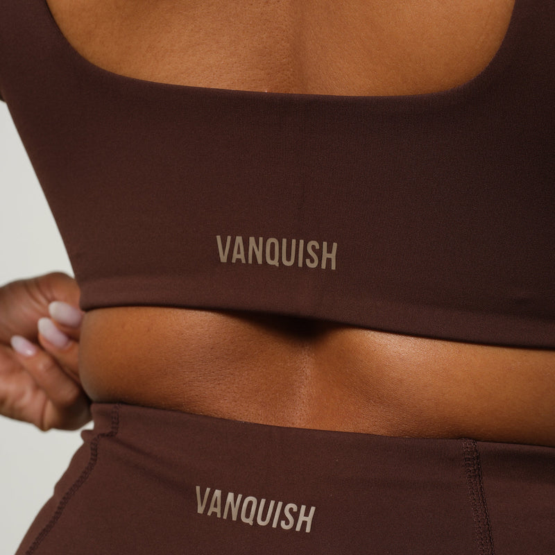 VANQUISH ENHANCE COFFEE BROWN TWIST FRONT BRA 3枚目の画像