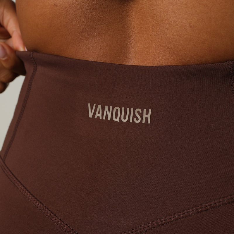 VANQUISH ENHANCE PETITE COFFEE BROWN HIGH-WAIST LEGGING 5枚目の画像