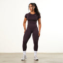 Vanquish Elevate Seamless Plum Midi Cap Sleeve T Shirt 2枚目の画像