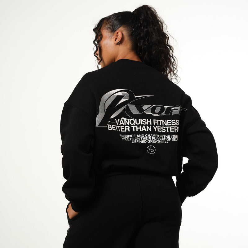 Vanquish Racer Black Oversized Sweatshirt 4枚目の画像