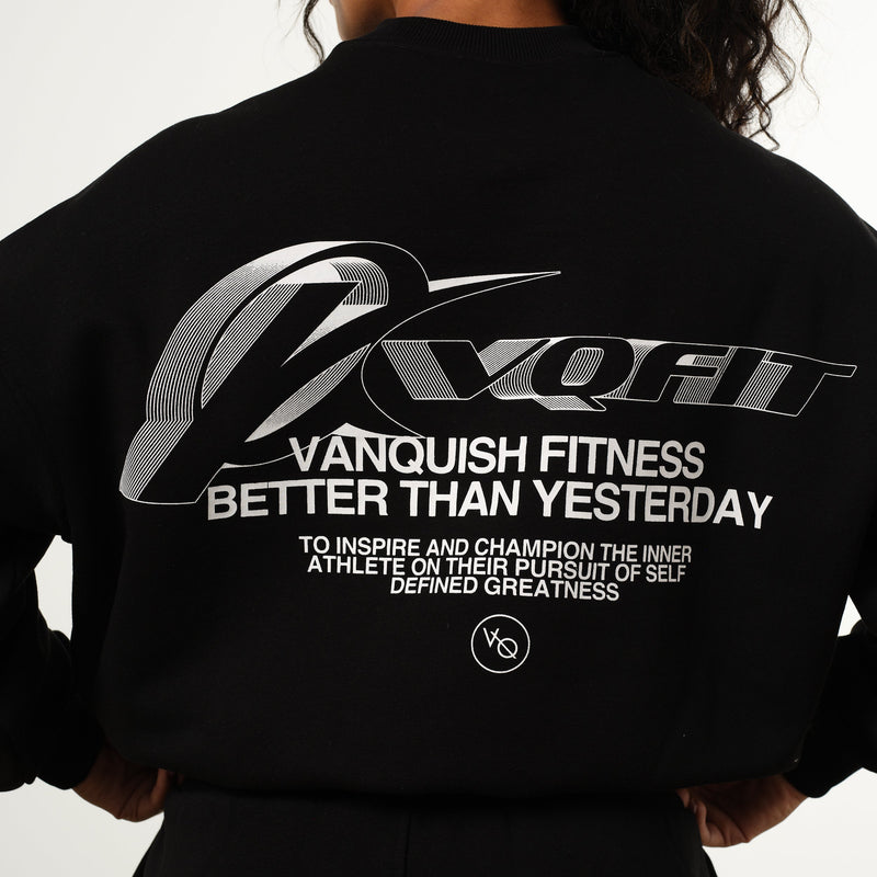 Vanquish Racer Black Oversized Sweatshirt 5枚目の画像