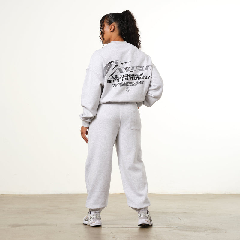 Vanquish Racer Ice Grey Oversized Sweatshirt 4枚目の画像