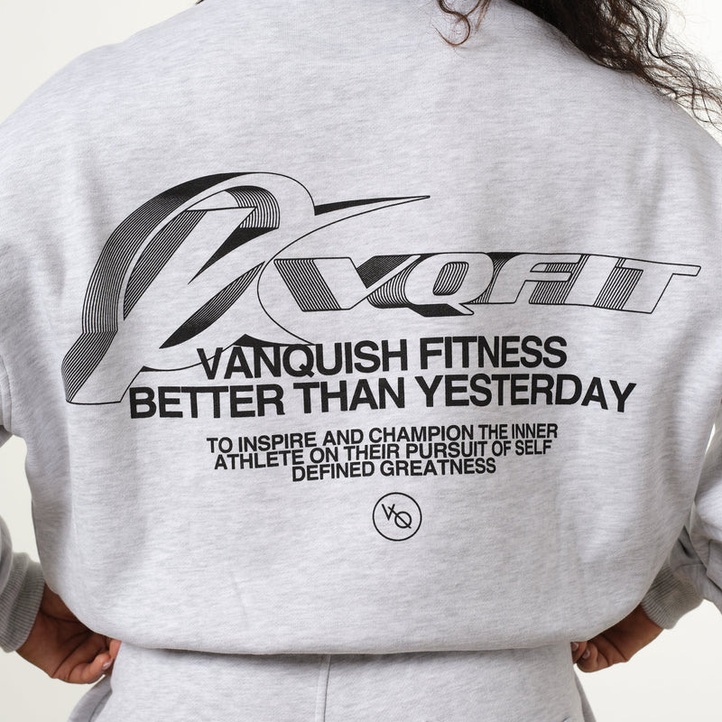 Vanquish Racer Ice Grey Oversized Sweatshirt 5枚目の画像