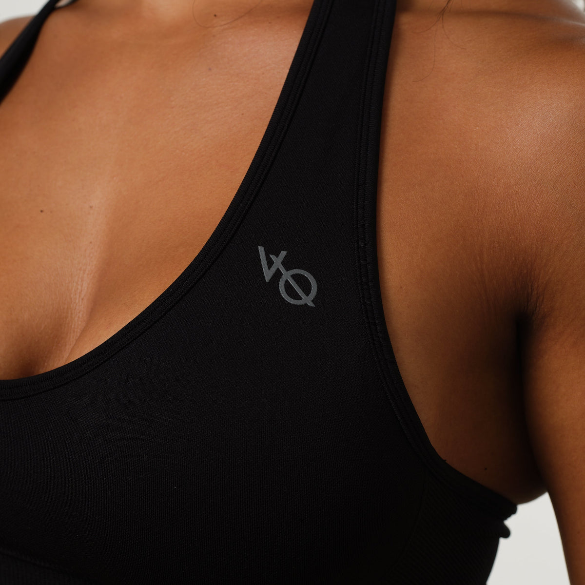 Vanquish Elevate Seamless Black Halter Neck Bra 5枚目の画像
