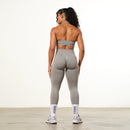 Vanquish Elevate Seamless Smoke Grey Halter Neck Bra 3枚目の画像