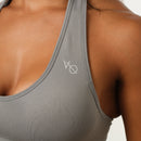 Vanquish Elevate Seamless Smoke Grey Halter Neck Bra 5枚目の画像