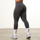 Vanquish Elevate Seamless Scrunch Petite Charcoal Grey Leggings 2枚目の画像