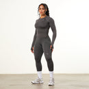 Vanquish Elevate Seamless Charcoal Long Sleeve Top 2枚目の画像