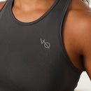 Vanquish Elevate Seamless Charcoal Racer Back Midi Tank Top 5枚目の画像