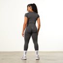 Vanquish Elevate Seamless Charcoal Midi Cap Sleeve T Shirt 3枚目の画像