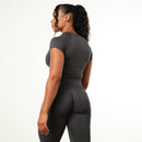 Vanquish Elevate Seamless Charcoal Midi Cap Sleeve T Shirt 4枚目の画像