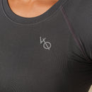 Vanquish Elevate Seamless Charcoal Midi Cap Sleeve T Shirt 5枚目の画像