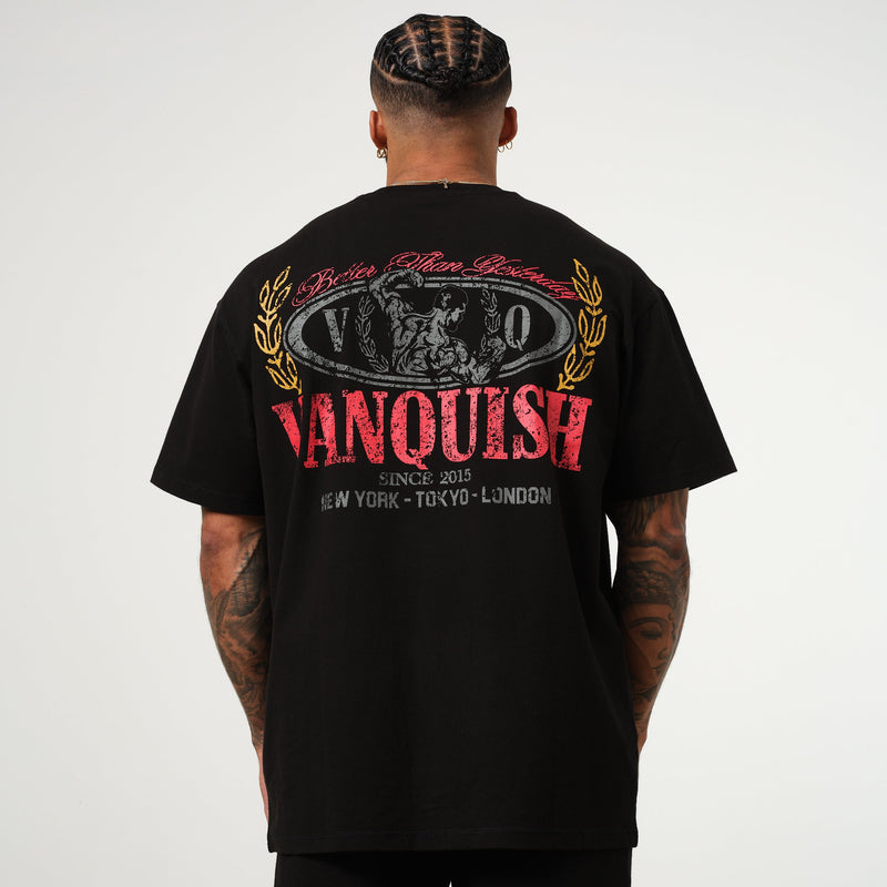 Vanquish Trophy Black Oversized T Shirt 1枚目の画像