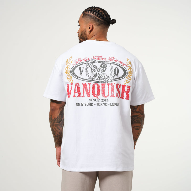 Vanquish Trophy White Oversized T Shirt 1枚目の画像