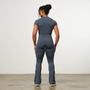 VANQUISH ENHANCE STEEL BLUE PETITE HIGH-WAIST FLARED LEGGING 5枚目の画像