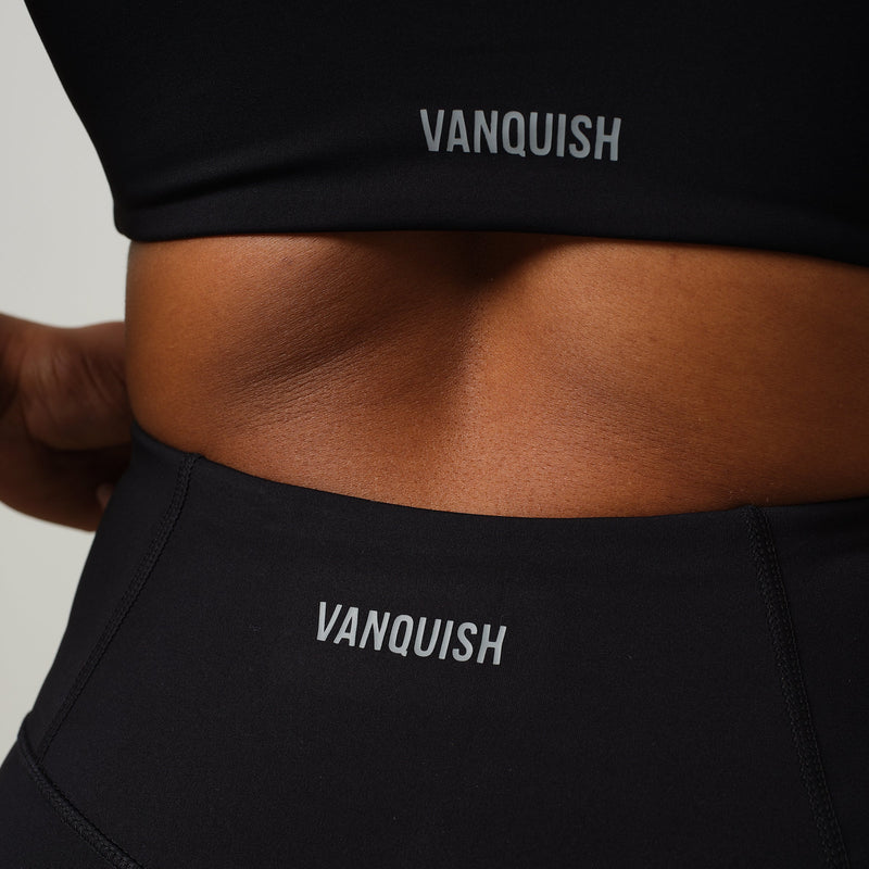 VANQUISH ENHANCE PETITE BLACK HIGH-WAIST LEGGING 5枚目の画像