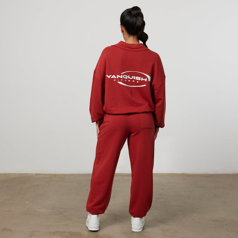 Vanquish Enhance Chilli Red Oversized Sweatpants 3枚目の画像