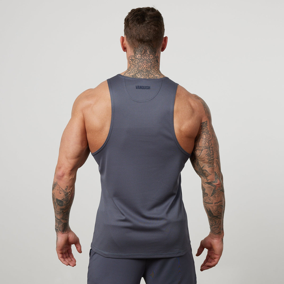 Vanquish Essential Denim Blue Performance Tank Top 2枚目の画像