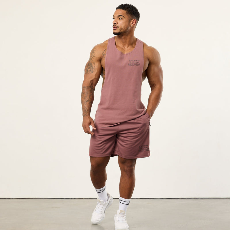 Vanquish Bodybuilding Dark Mauve Tank Top 2枚目の画像