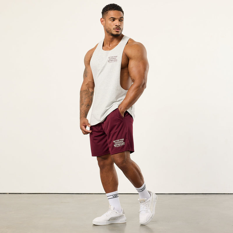 Vanquish Bodybuilding Burgundy Mesh Shorts 2枚目の画像