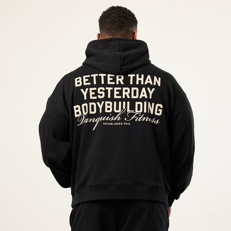 Vanquish Bodybuilding Black Boxy Oversized Pullover Hoodie 4枚目の画像